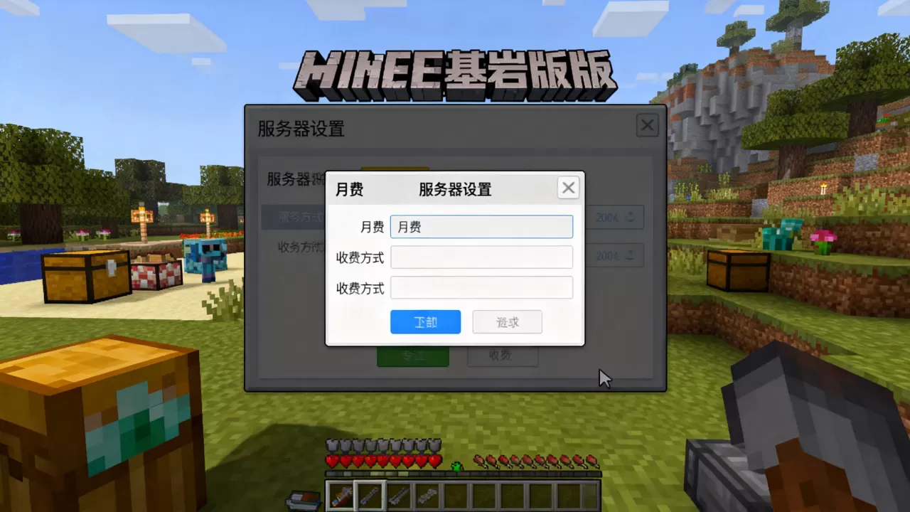 我的世界基岩版服务器一个月多少钱，怎么收费