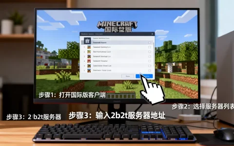 我的世界国际版如何进2b2t服务器？，2b2t服务器怎么进？