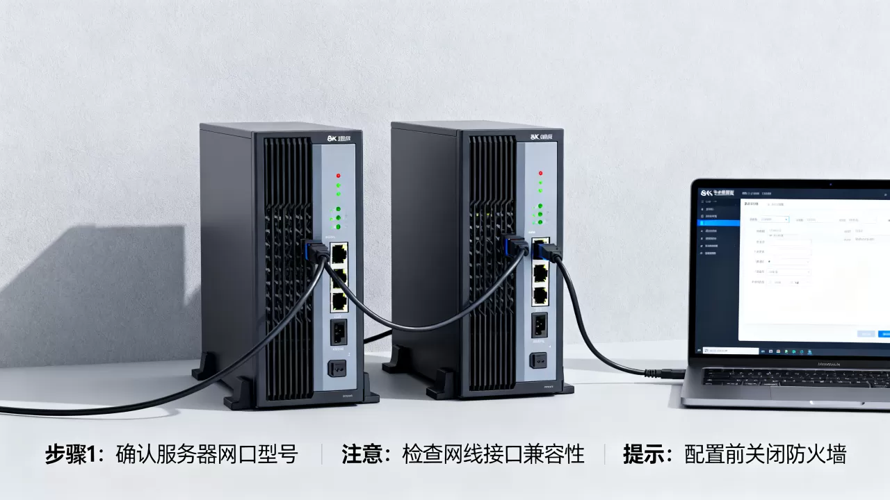 服务器之间如何直连配置网络，有哪些注意事项？