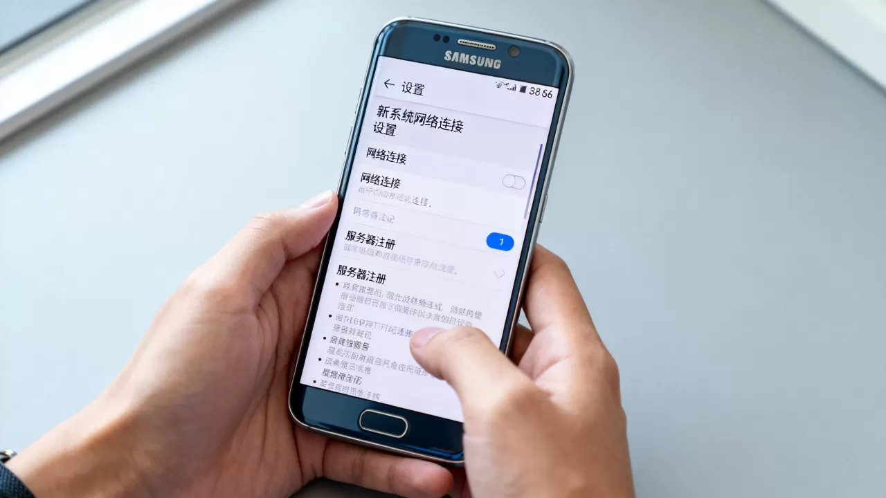 三星s6新系统怎么注册网络连接服务器？，怎么设置