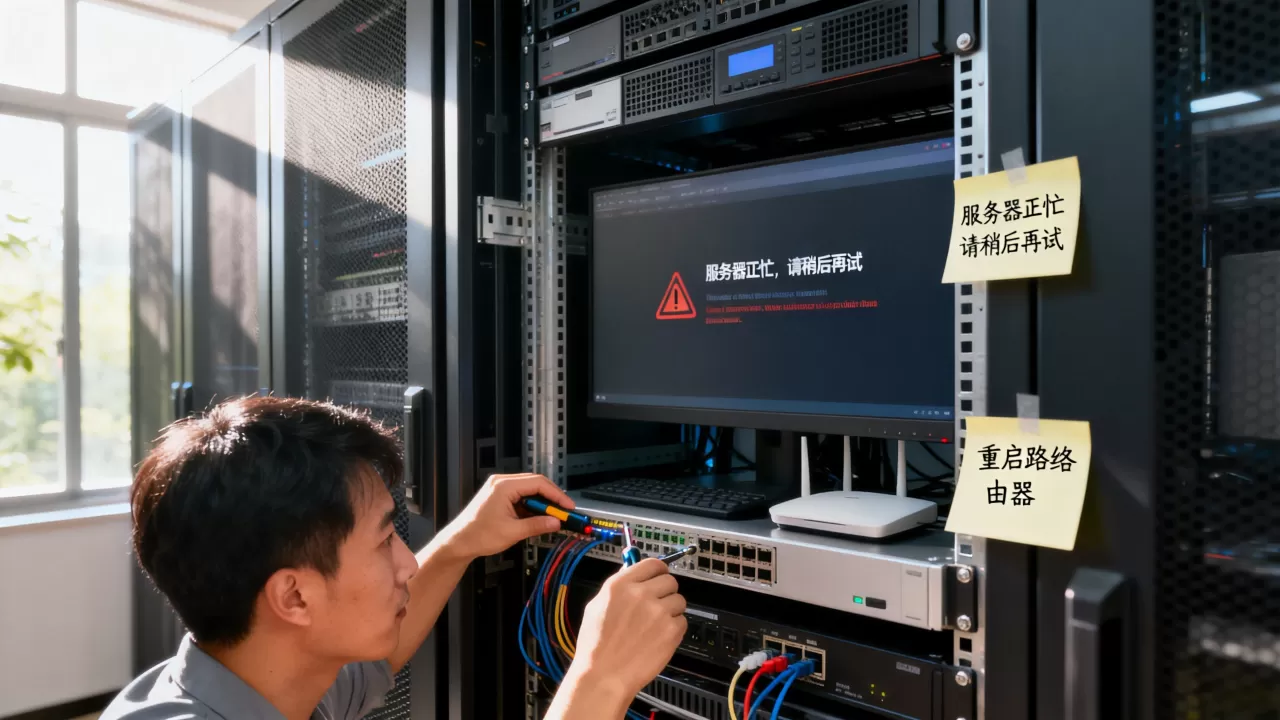 服务器正忙无法访问是怎么回事，该怎么办？