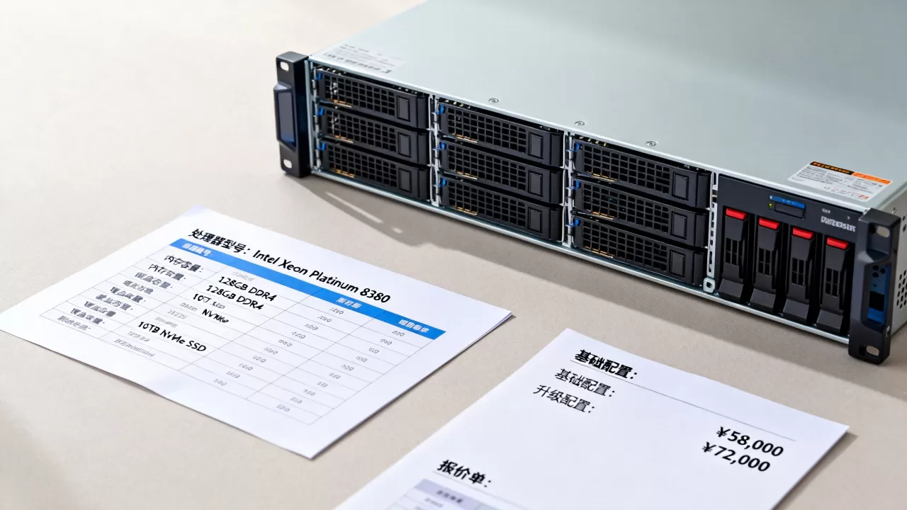 服务器详细配置单和报价怎么查？，多少钱？