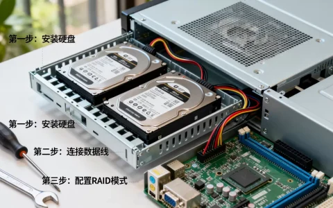 如何配置服务器双硬盘RAID，有哪些步骤？
