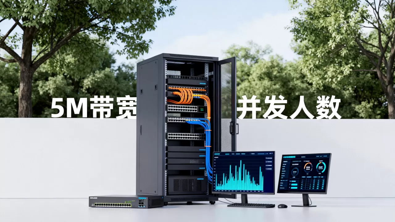 服务器5m带宽一秒同时进多少人？，够用吗