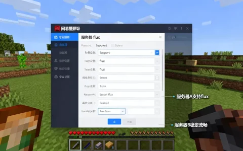 网易我的世界有哪些服务器可以开放flux功能，哪个好