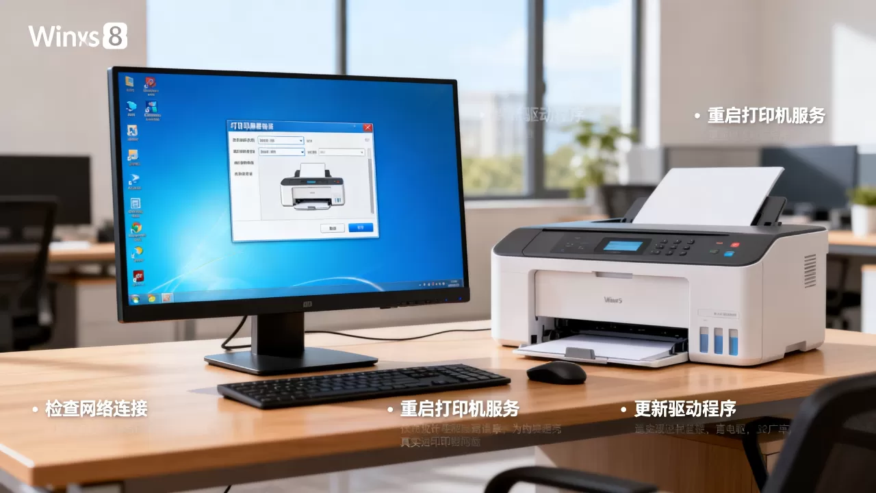 win8打印机服务器不可用怎么解决？，是什么原因