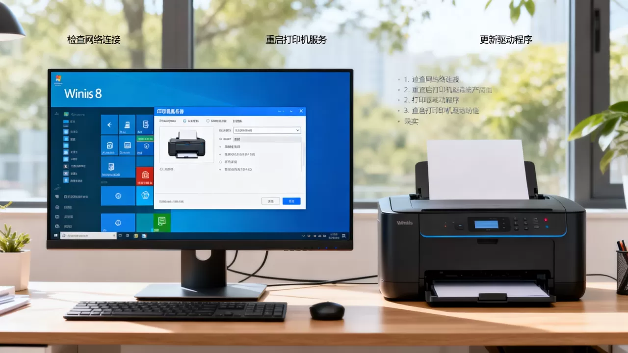 win8打印机服务器不可用怎么解决？，是什么原因