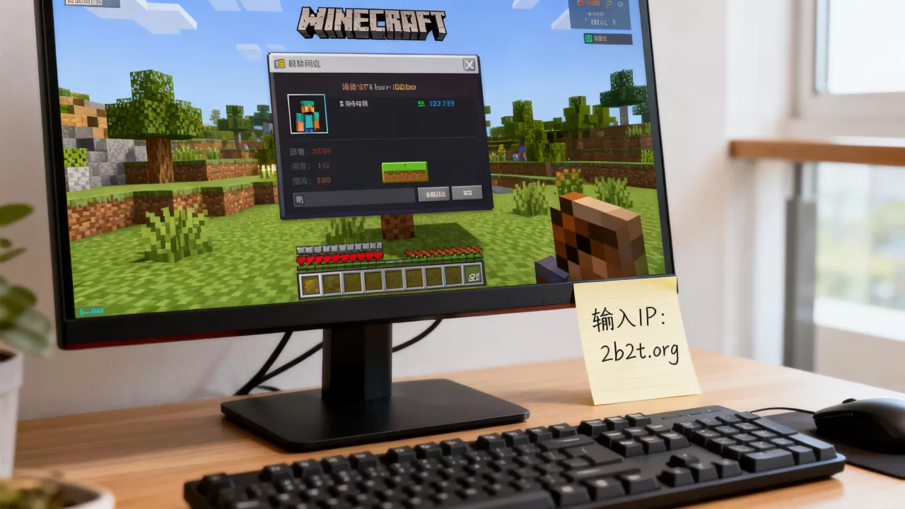 我的世界怎么进入2b2t服务器,IP地址是多少? 我的世界怎么进入2b2t服务器,IP地址是多少?