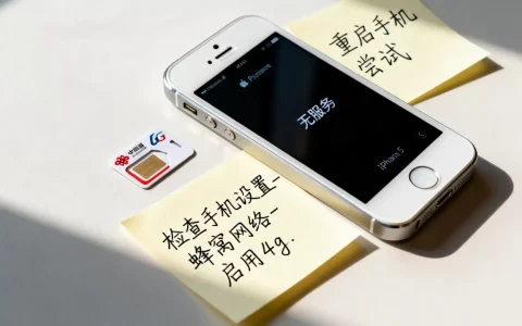 苹果5s联通4g卡为什么不显示无服务器，怎么解决