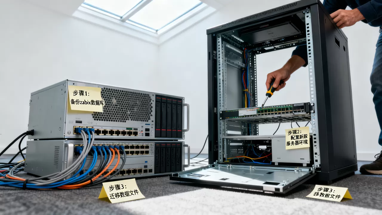 zabbix数据迁移到另一台服务器怎么做，迁移步骤是什么