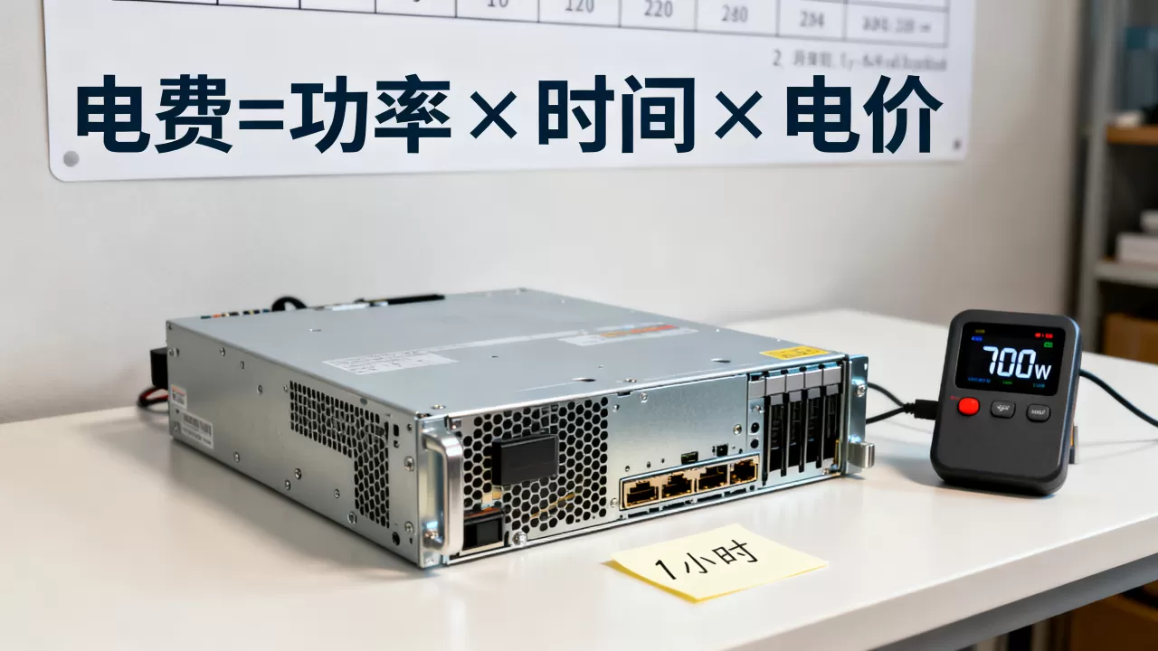 服务器700W一小时耗电多少度?,怎么算电费? 服务器700W一小时耗电多少度?,怎么算电费?