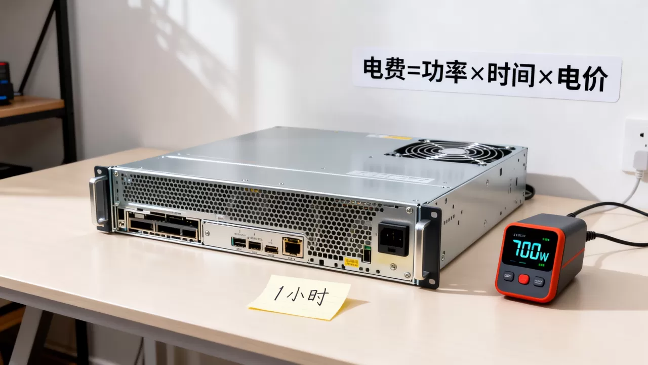 服务器700W一小时耗电多少度?,怎么算电费? 服务器700W一小时耗电多少度?,怎么算电费?