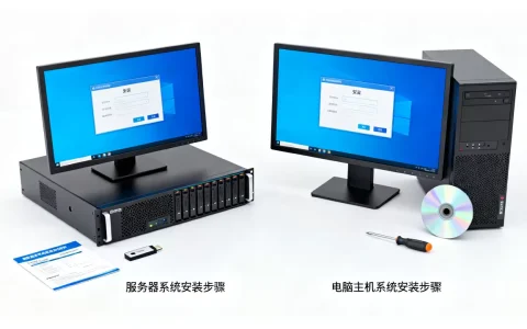 服务器和电脑主机的系统安装有何区别，怎么安装？