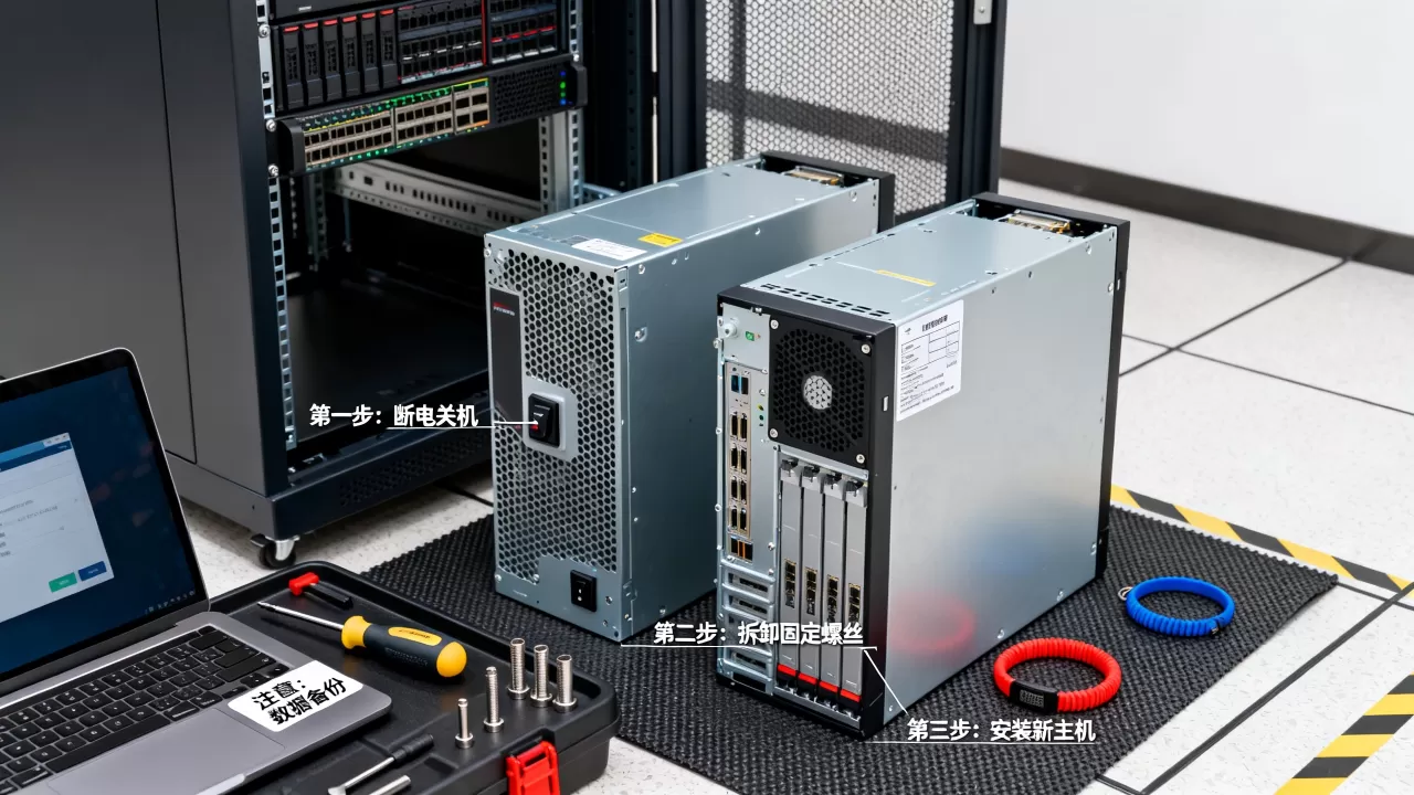 服务器更换主机怎么操作？，注意事项有哪些？