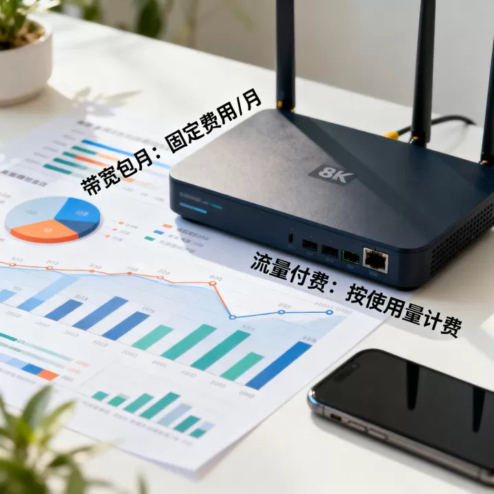 带宽包月与流量付费哪个更划算？按带宽包月和流量付费模式对比