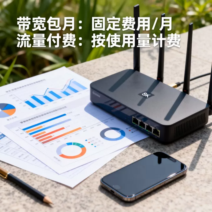 带宽包月与流量付费哪个更划算？按带宽包月和流量付费模式对比