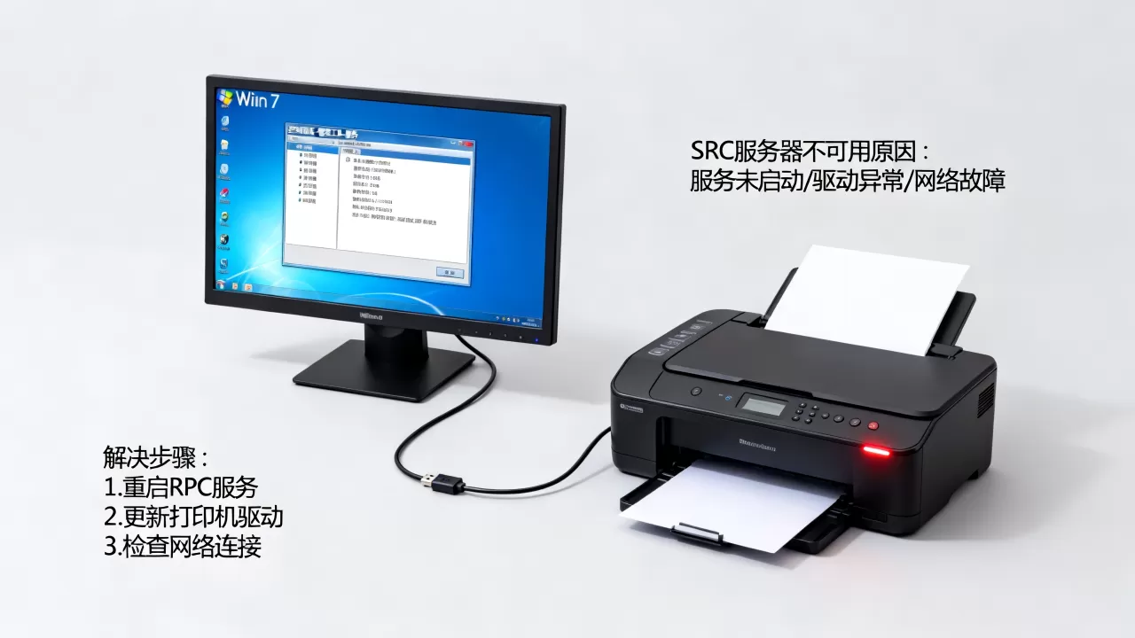 Win7打印机RPC服务器不可用怎么解决，是什么原因？