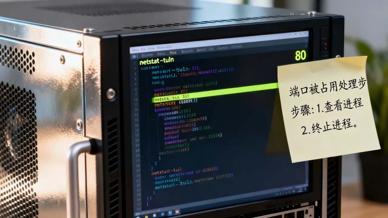 linux如何查看哪些服务器端口被占用？，端口被占用怎么办