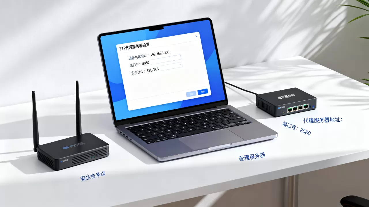 FTP使用代理服务器应该如何设置，安全吗？