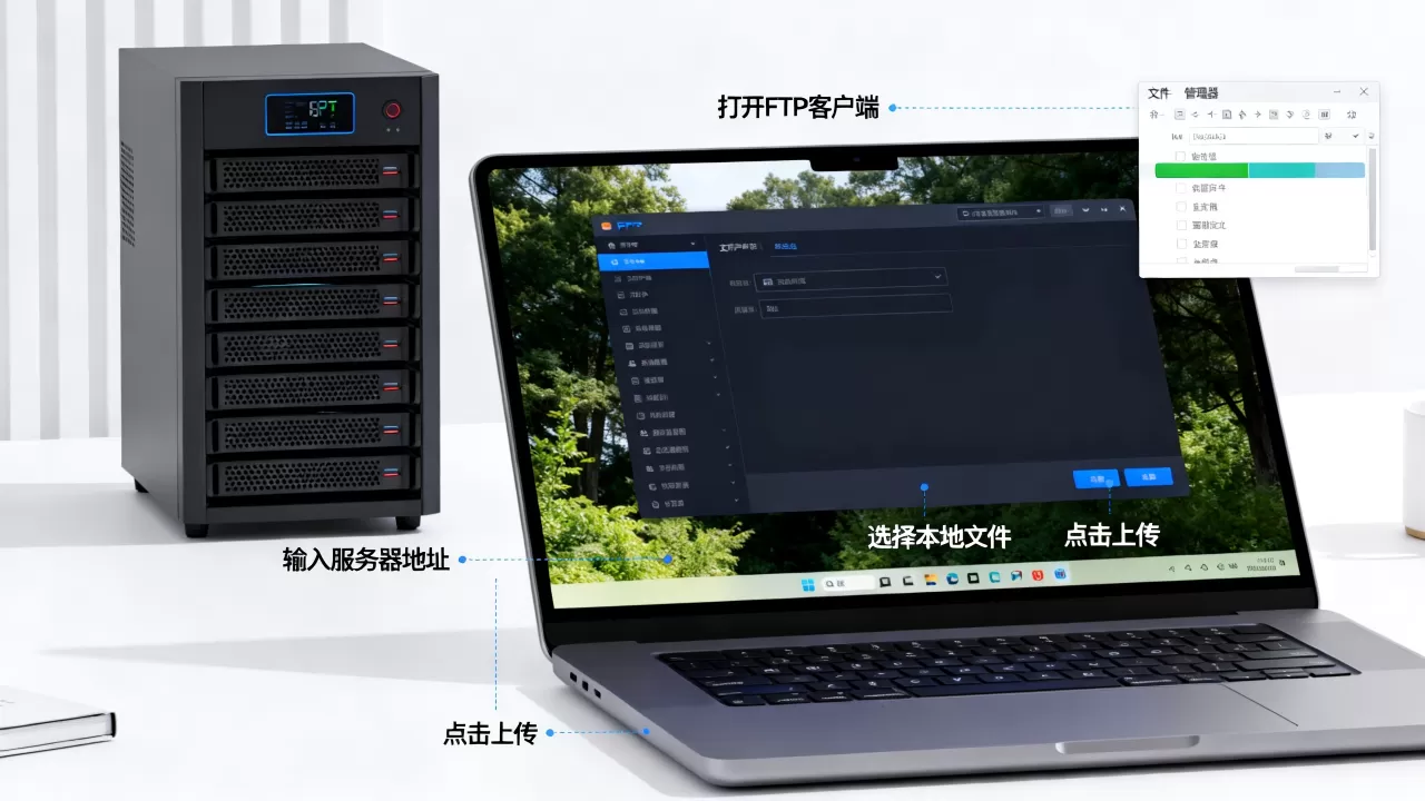 FTP本地上传到服务器怎么操作?,步骤有哪些? FTP本地上传到服务器怎么操作?,步骤有哪些?