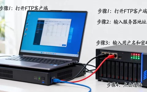 ftp怎么连接到网站服务器上，步骤是什么？
