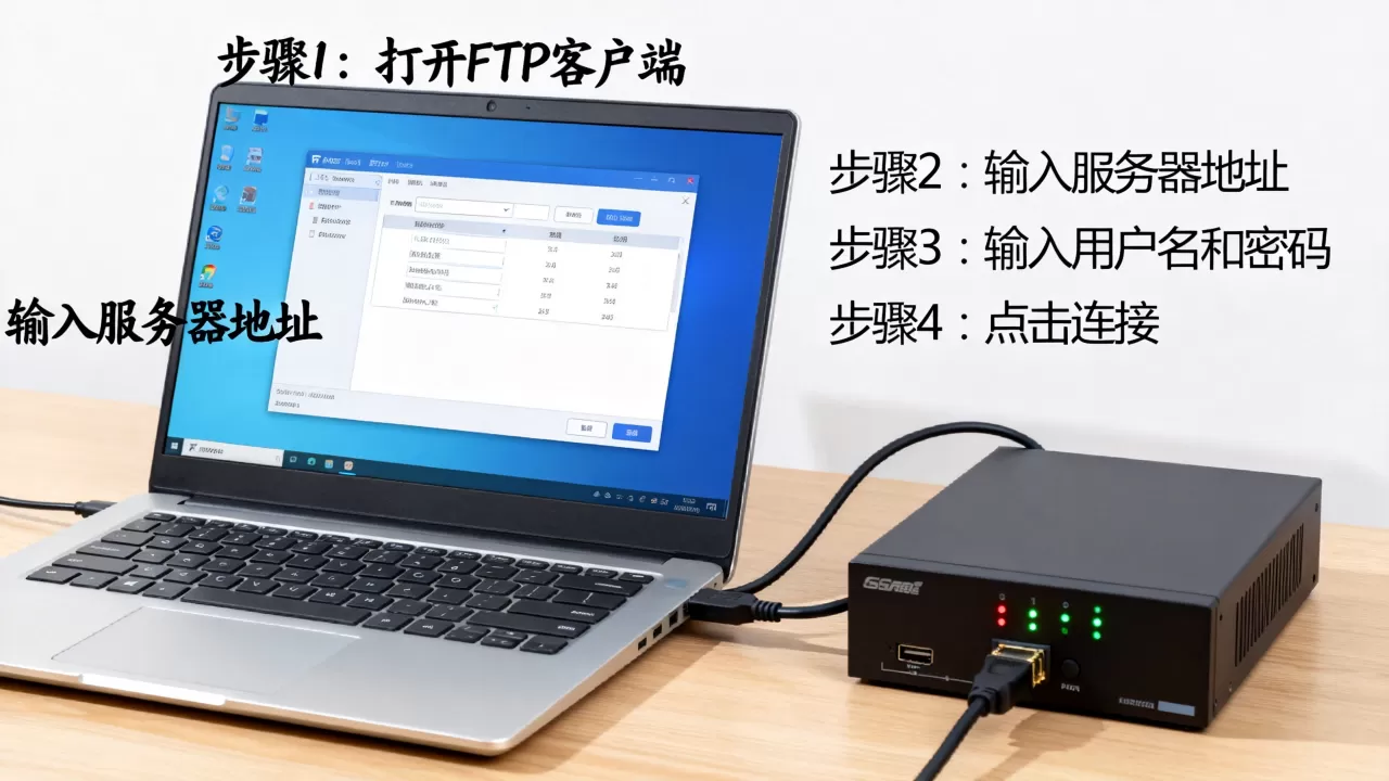ftp怎么连接到网站服务器上，步骤是什么？