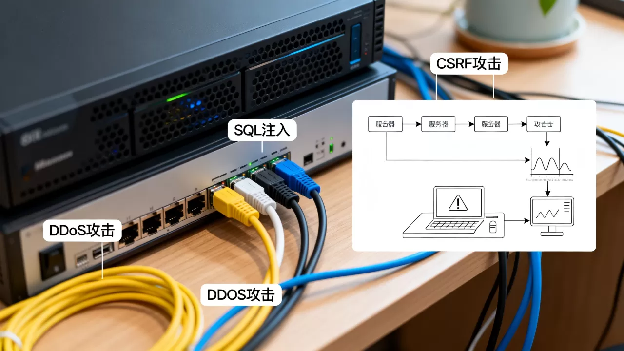 服务器常见攻击手段有哪些？，csrf是什么？