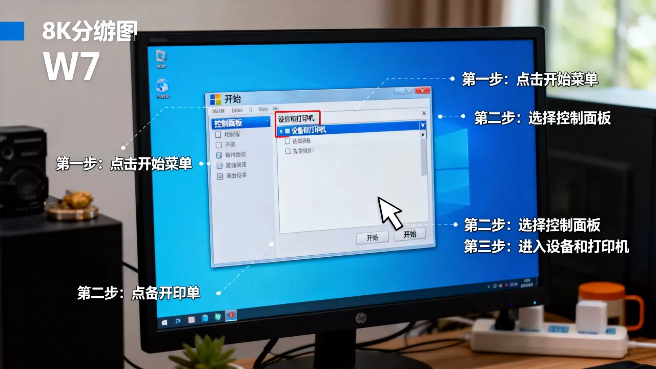 W7打印机服务器属性怎么打开,具体步骤? W7打印机服务器属性怎么打开,具体步骤?