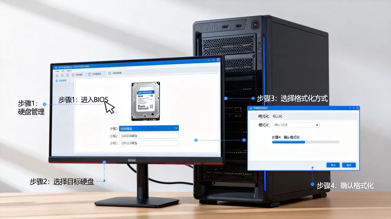 服务器BIOS如何格式化硬盘,步骤是什么? 服务器BIOS如何格式化硬盘,步骤是什么?