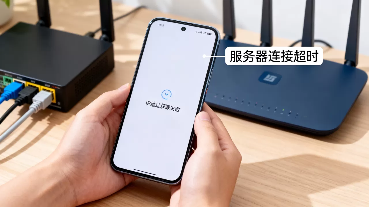 为什么移动网络IP地址和服务器无法获取,怎么解决? 为什么移动网络IP地址和服务器无法获取,怎么解决?