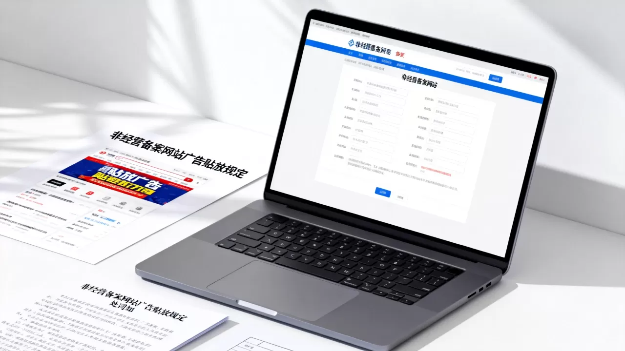 非经营备案网站到底能不能贴放广告，怎么处罚？