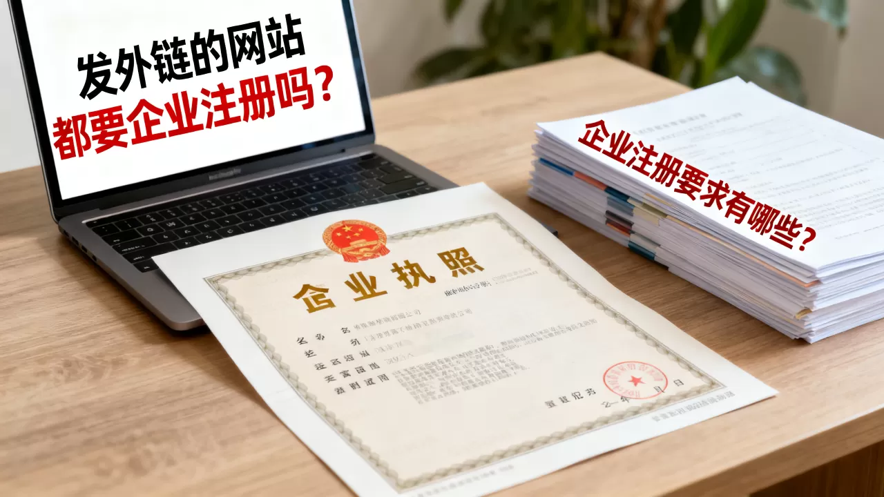 发外链的网站都要企业注册吗？，企业注册要求有哪些？