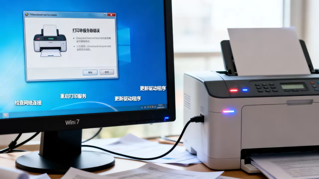 win7中的打印机服务器错误怎么解决,win7打印机服务器错误原因是什么 win7中的打印机服务器错误怎么解决,win7打印机服务器错误原因是什么