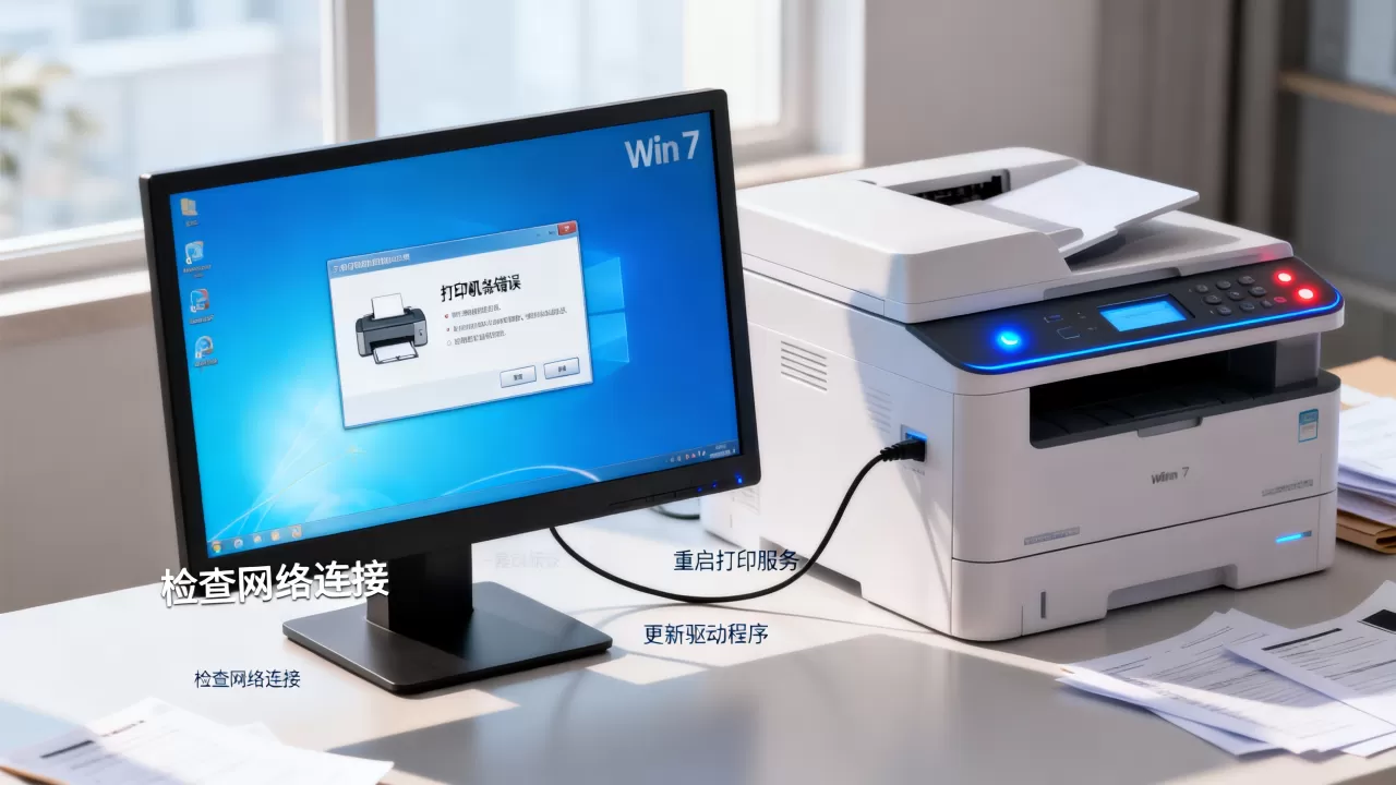 win7中的打印机服务器错误怎么解决,win7打印机服务器错误原因是什么 win7中的打印机服务器错误怎么解决,win7打印机服务器错误原因是什么