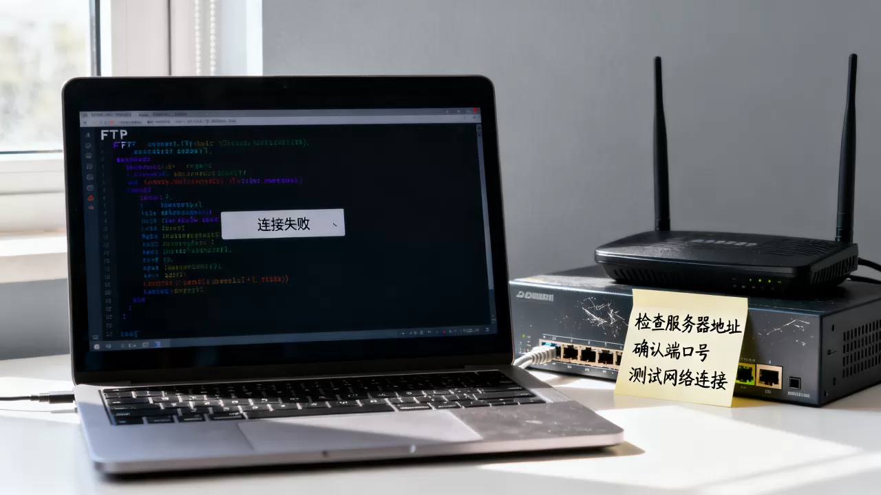 FTP命令未连接到服务器是什么原因，如何解决