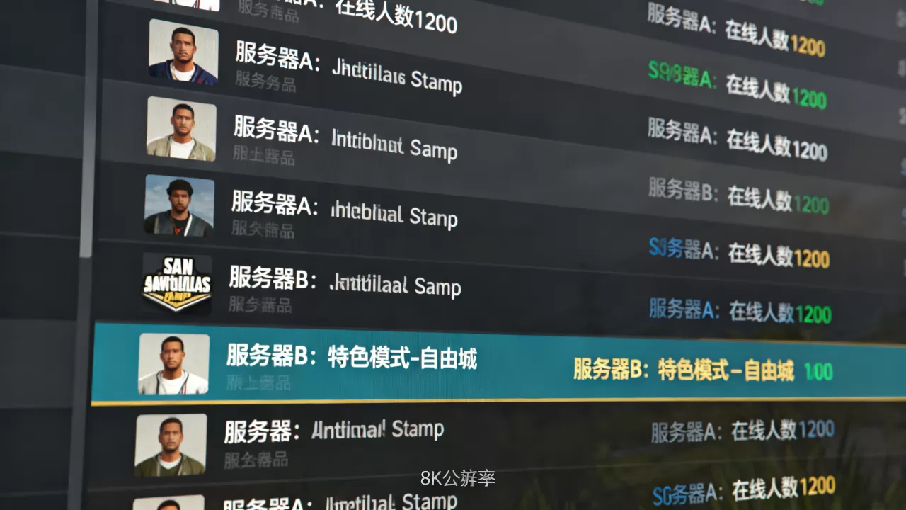 圣安地列斯samp服务器有哪些，哪个服务器好玩
