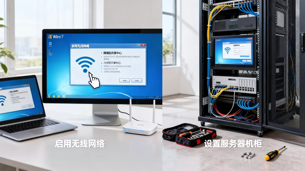 win7怎么启用无线网络,怎么设置服务器机柜 win7怎么启用无线网络,怎么设置服务器机柜