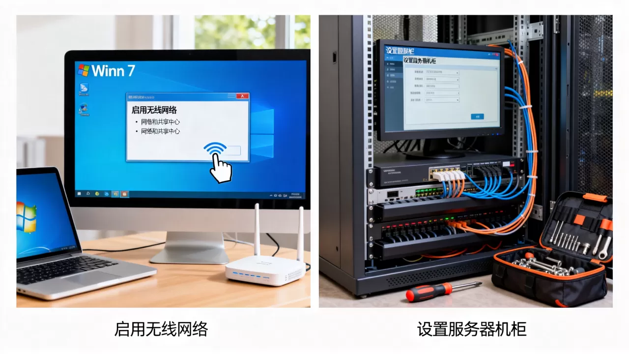win7怎么启用无线网络,怎么设置服务器机柜 win7怎么启用无线网络,怎么设置服务器机柜