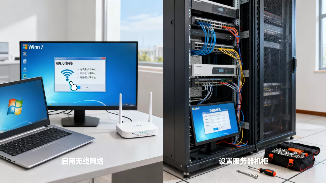 win7怎么启用无线网络,怎么设置服务器机柜 win7怎么启用无线网络,怎么设置服务器机柜
