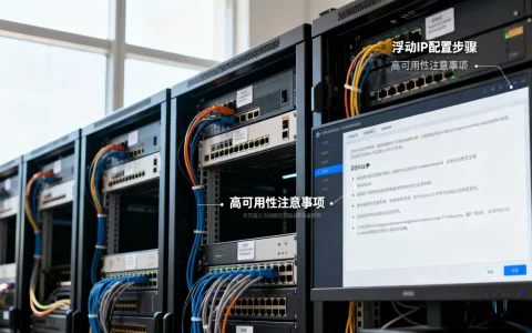 如何正确配置浮动IP以实现高可用性，有什么注意事项？