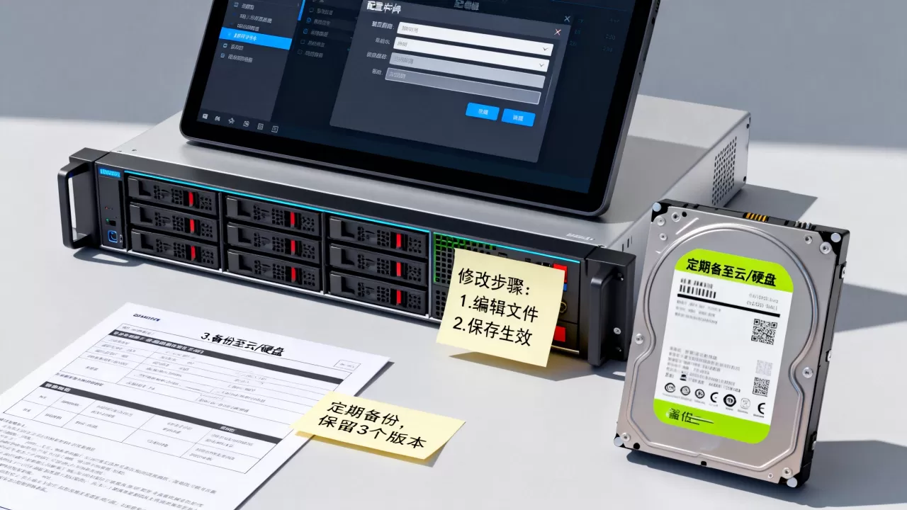 服务器配置文件如何修改才能生效,如何备份配置文件? 服务器配置文件如何修改才能生效,如何备份配置文件?