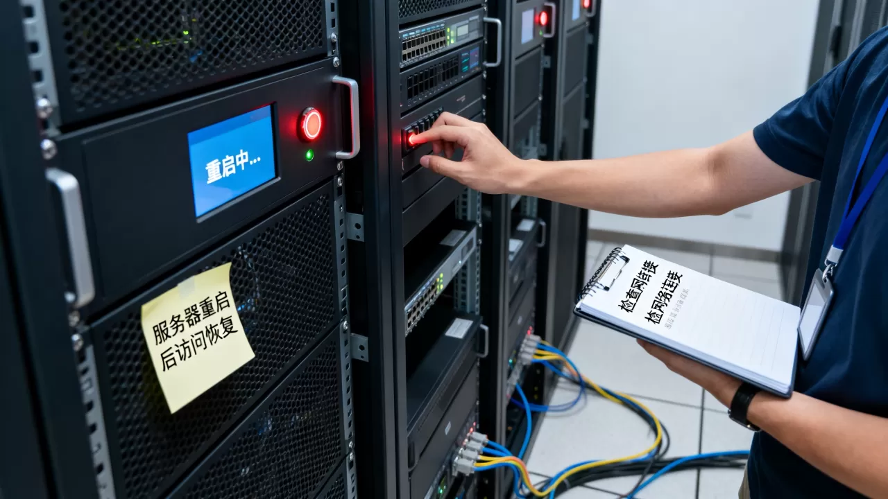 服务器重启后才能访问是什么原因，怎么解决？