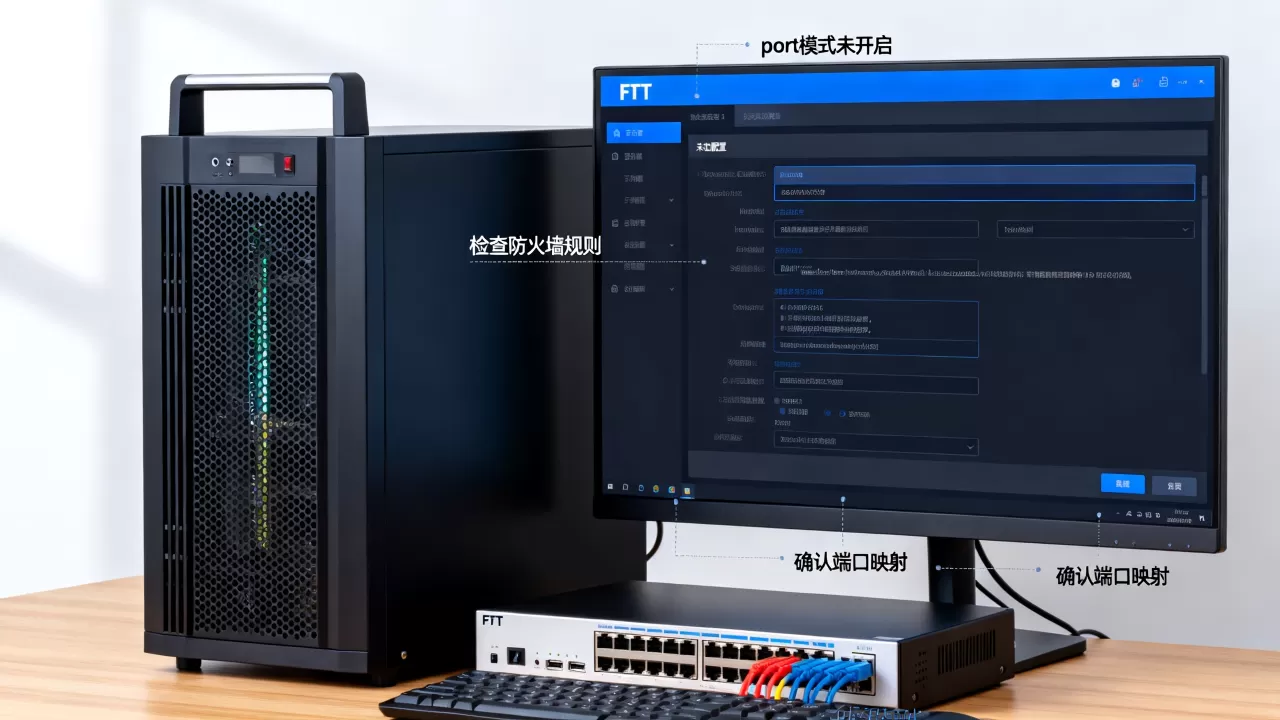为什么ftp服务器没开启port模式，如何解决