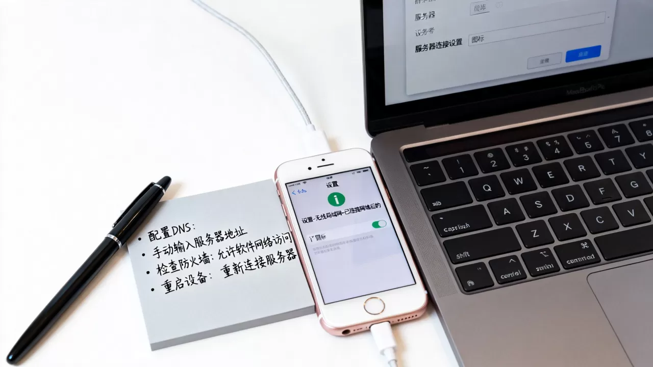6s怎么设置软件网络连接电脑连接服务器？，连接不上怎么解决