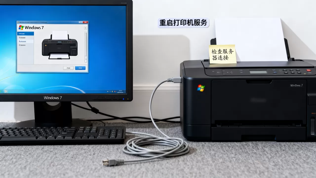 win7打印机服务器不可用怎么办?,无法连接打印机? win7打印机服务器不可用怎么办?,无法连接打印机?