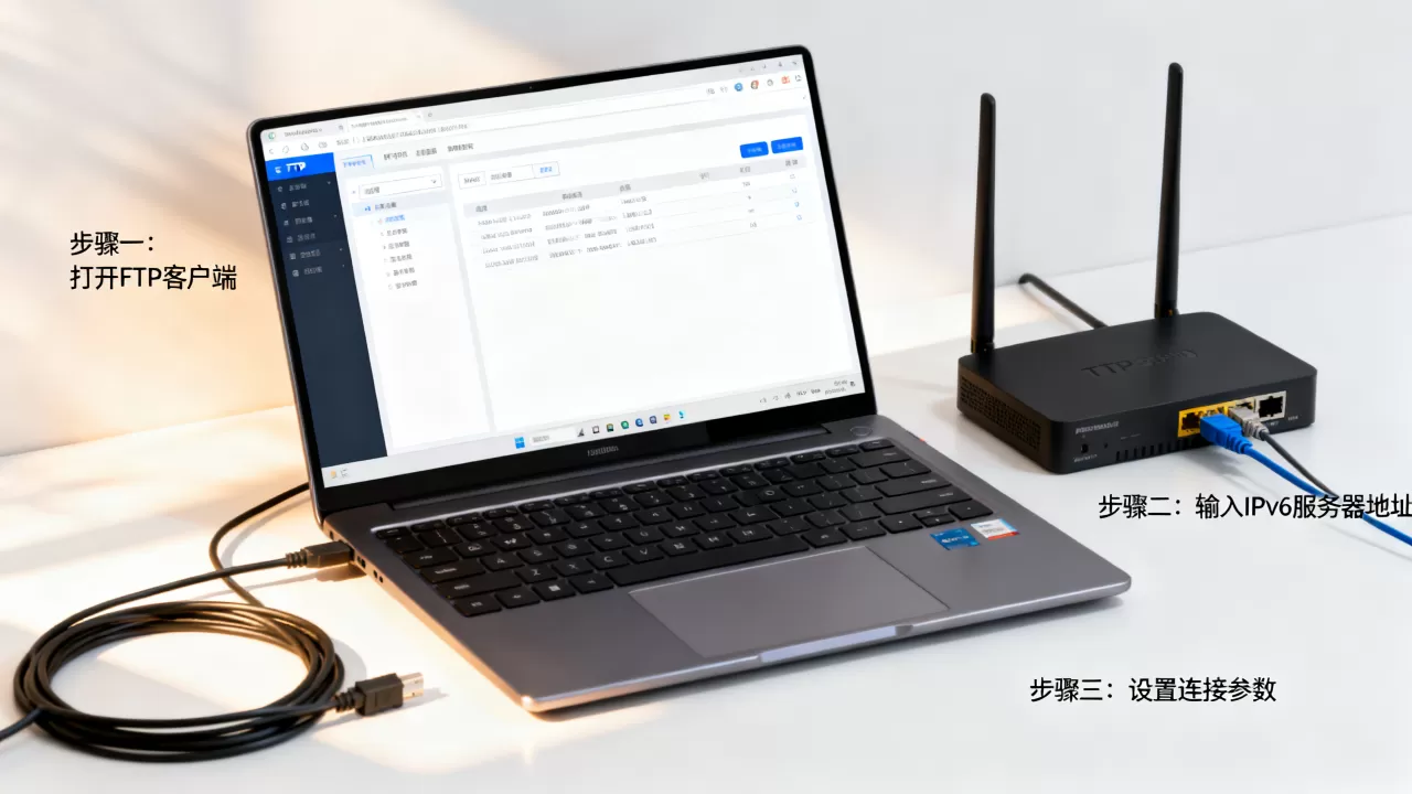 FTP如何访问IPv6服务器地址？，怎么设置？