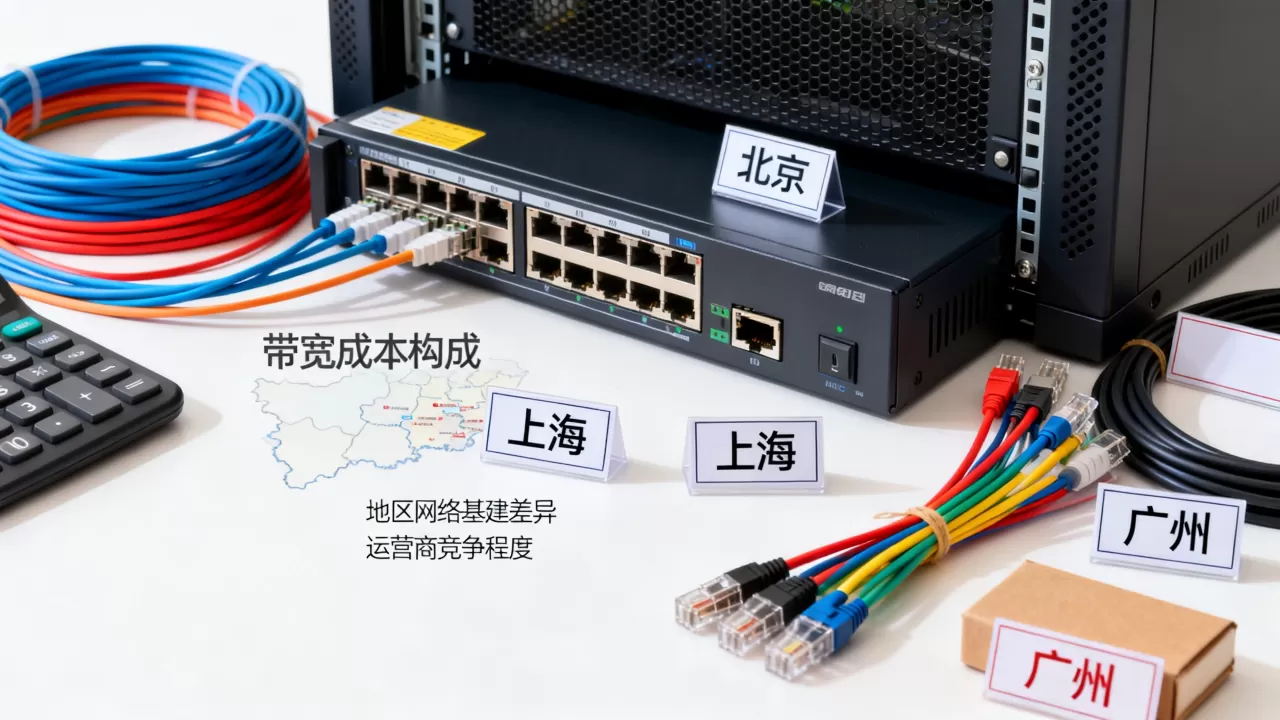 服务器带宽价格为什么有高有低？，不同地区价格差异大吗？