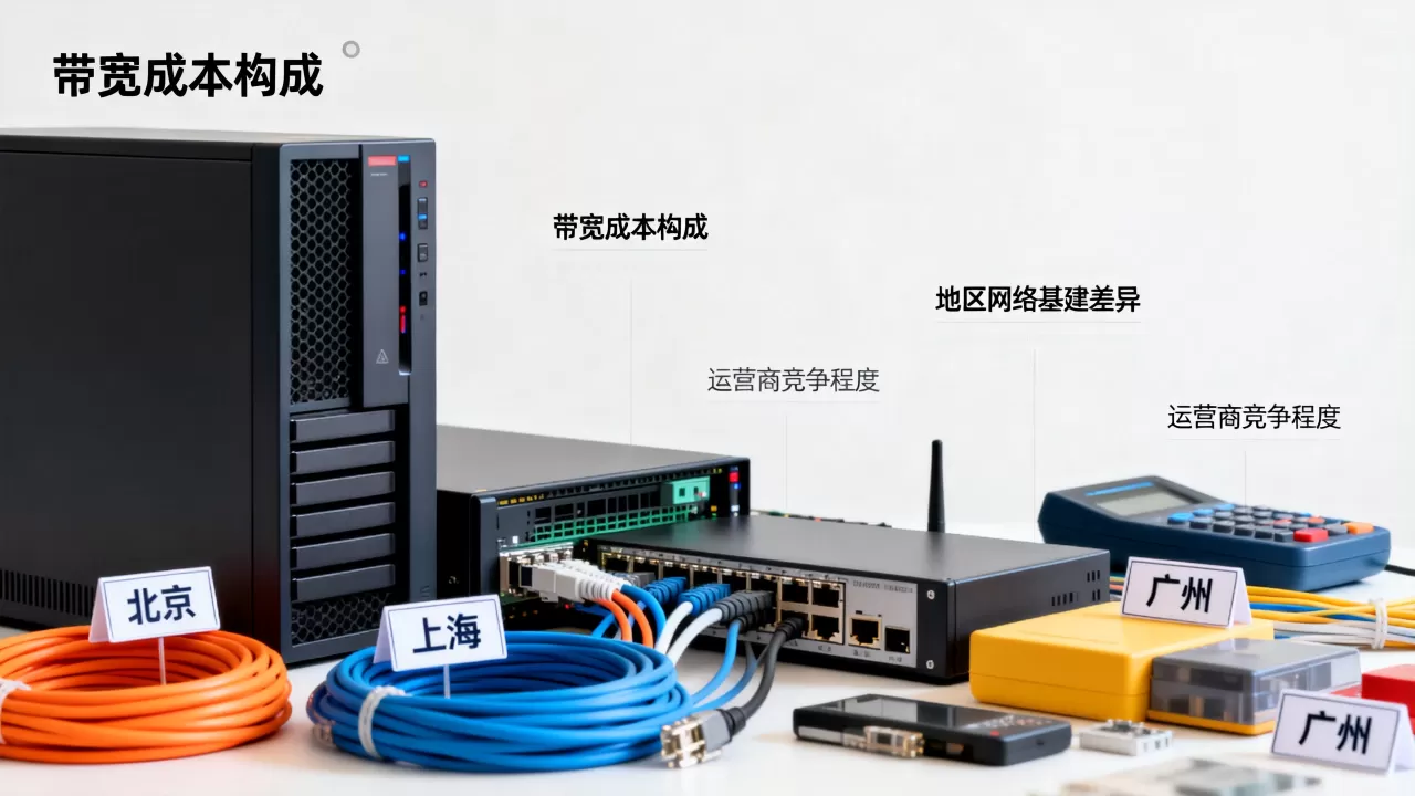 服务器带宽价格为什么有高有低？，不同地区价格差异大吗？