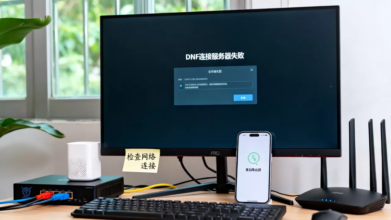 DNF显示一直在连接服务器失败怎么回事，怎么办