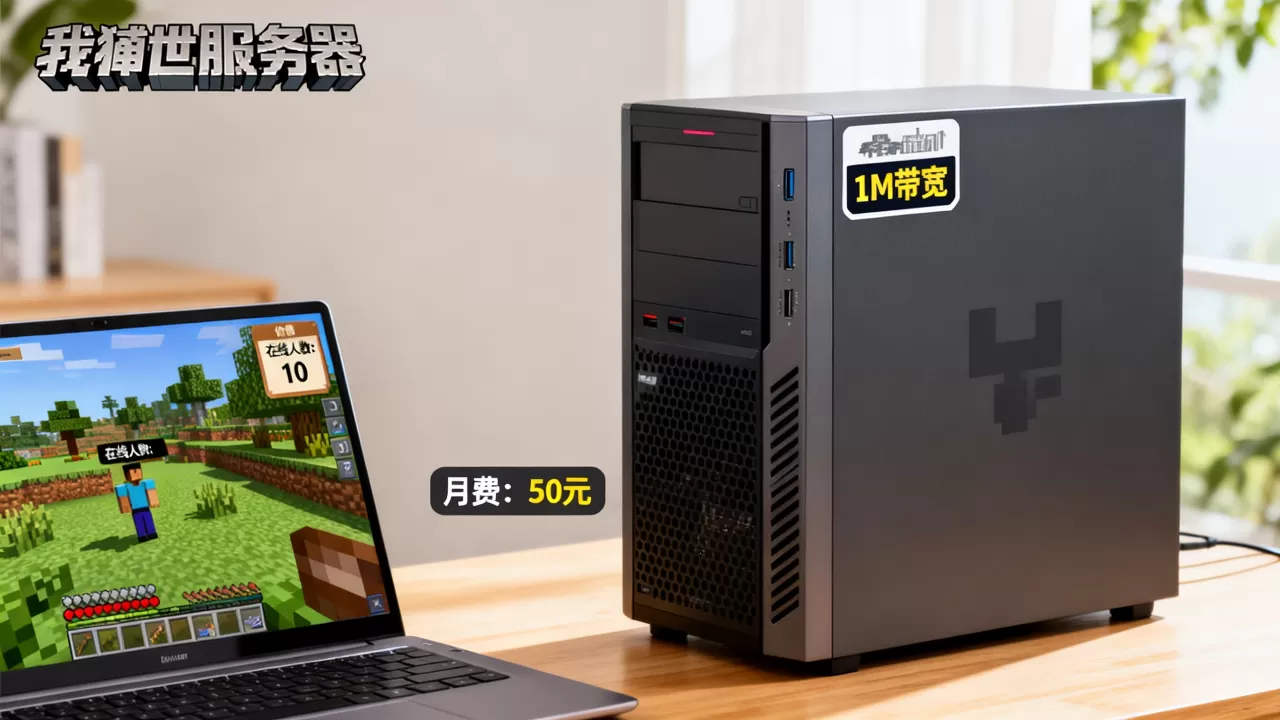 我的世界1m带宽能开多少人的服务器，多少钱